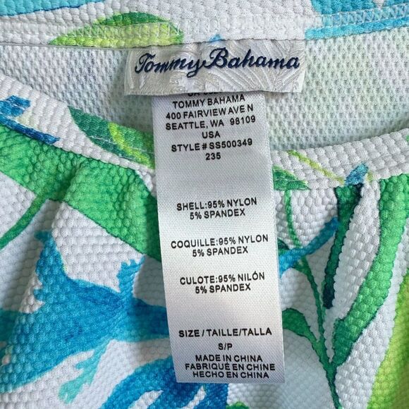 NWT Tommy Bahama Island Cays Sea Fronds Off-the-Shoulder Spa Dress S - Picture 4 of 7